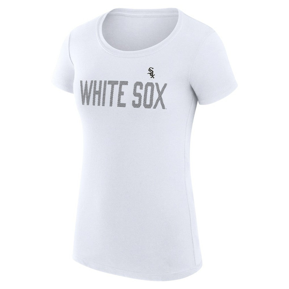 Chicago White Sox G-III 4Her by Carl Banks Women's Super-Slim Fit Lightweight Dot Print T-Shirt Outlet