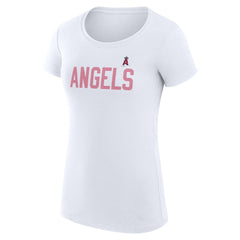 Los Angeles Angels G-III 4Her by Carl Banks Women's Super-Slim Fit Lightweight Dot Print T-Shirt for sale