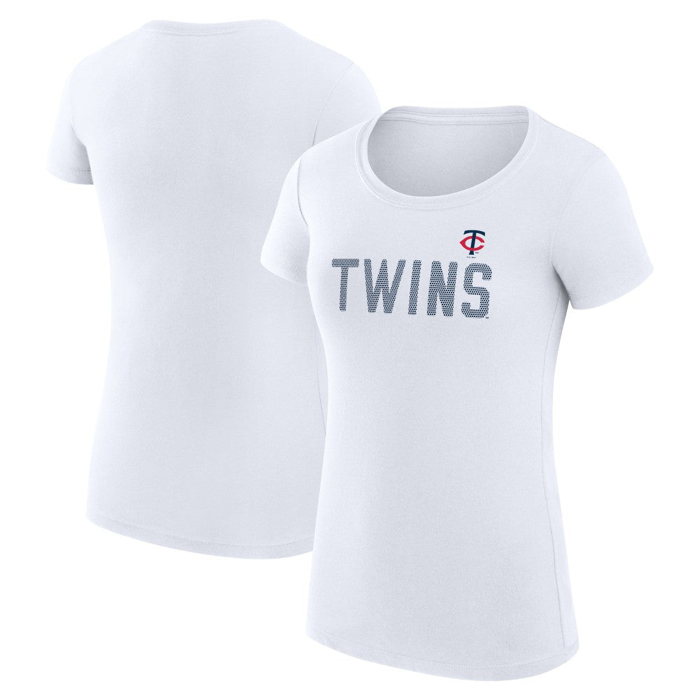 Minnesota Twins G-III 4Her by Carl Banks Women's Super-Slim Fit Lightweight Dot Print T-Shirt Discount