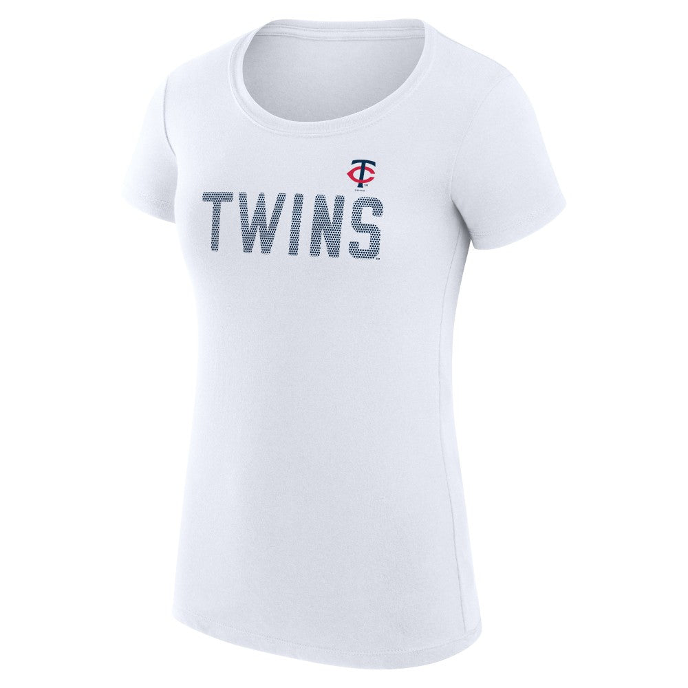 Minnesota Twins G-III 4Her by Carl Banks Women's Super-Slim Fit Lightweight Dot Print T-Shirt Discount