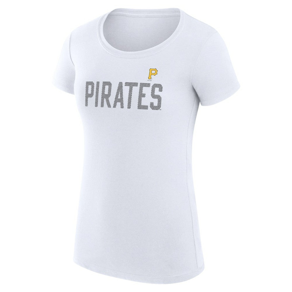 Pittsburgh Pirates G-III 4Her by Carl Banks Women's Super-Slim Fit Lightweight Dot Print T-Shirt for sale