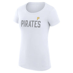 Pittsburgh Pirates G-III 4Her by Carl Banks Women's Super-Slim Fit Lightweight Dot Print T-Shirt for sale