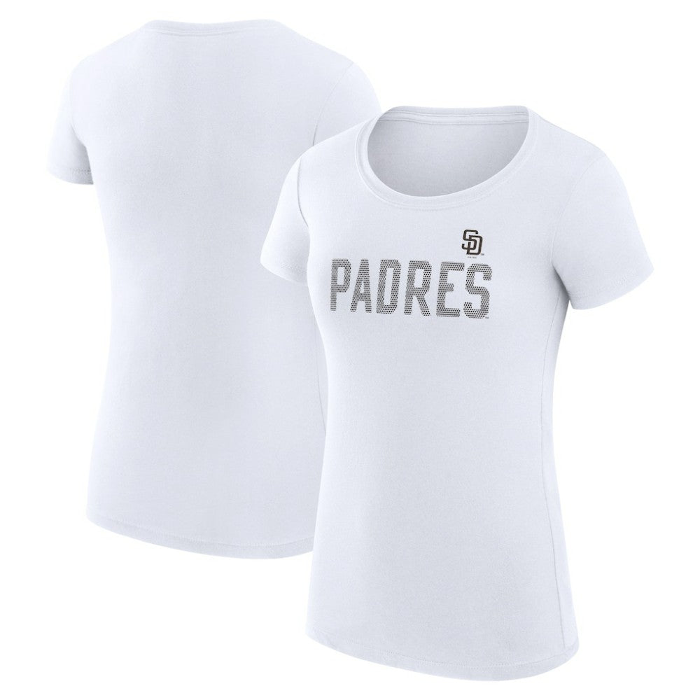 San Diego Padres G-III 4Her by Carl Banks Women's Super-Slim Fit Lightweight Dot Print T-Shirt Outlet