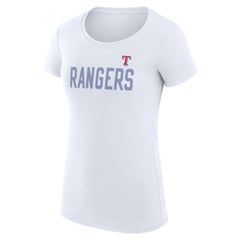 Texas Rangers G-III 4Her by Carl Banks Women's Super-Slim Fit Lightweight Dot Print T-Shirt for sale