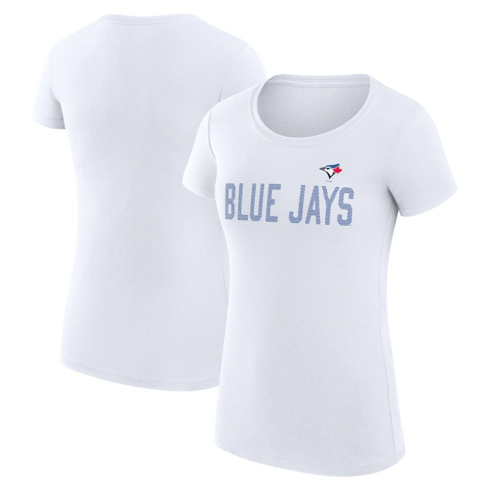 Toronto Blue Jays G-III 4Her by Carl Banks Women's Super-Slim Fit Lightweight Dot Print T-Shirt Discount