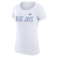 Toronto Blue Jays G-III 4Her by Carl Banks Women's Super-Slim Fit Lightweight Dot Print T-Shirt Discount