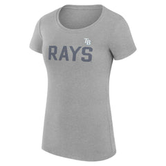 Tampa Bay Rays G-III 4Her by Carl Banks Women's Super-Slim Fit Lightweight Dot Print T-Shirt Sale