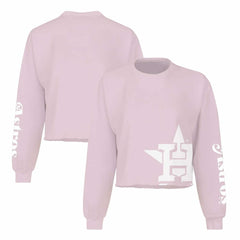 Houston Astros Fanatics Women's Cropped Slouchy Long Sleeve T-Shirt Outlet