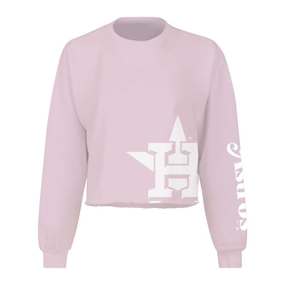 Houston Astros Fanatics Women's Cropped Slouchy Long Sleeve T-Shirt Outlet