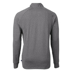 Minnesota Vikings Cutter & Buck Big & Tall Adapt Eco Knit Quarter-Zip Pullover Top - Heather Black - NFL