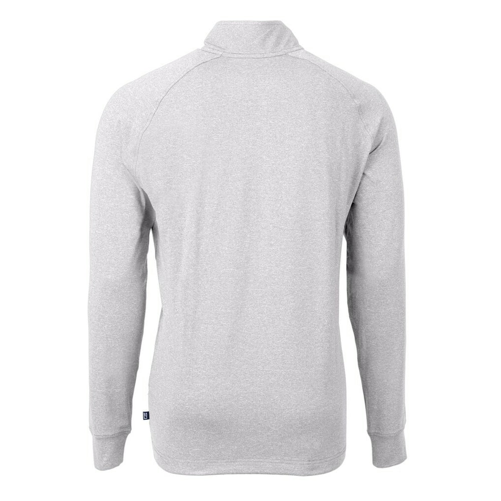 Minnesota Vikings Cutter & Buck Big & Tall Adapt Eco Knit Quarter-Zip Pullover Top - Heather Gray - NFL