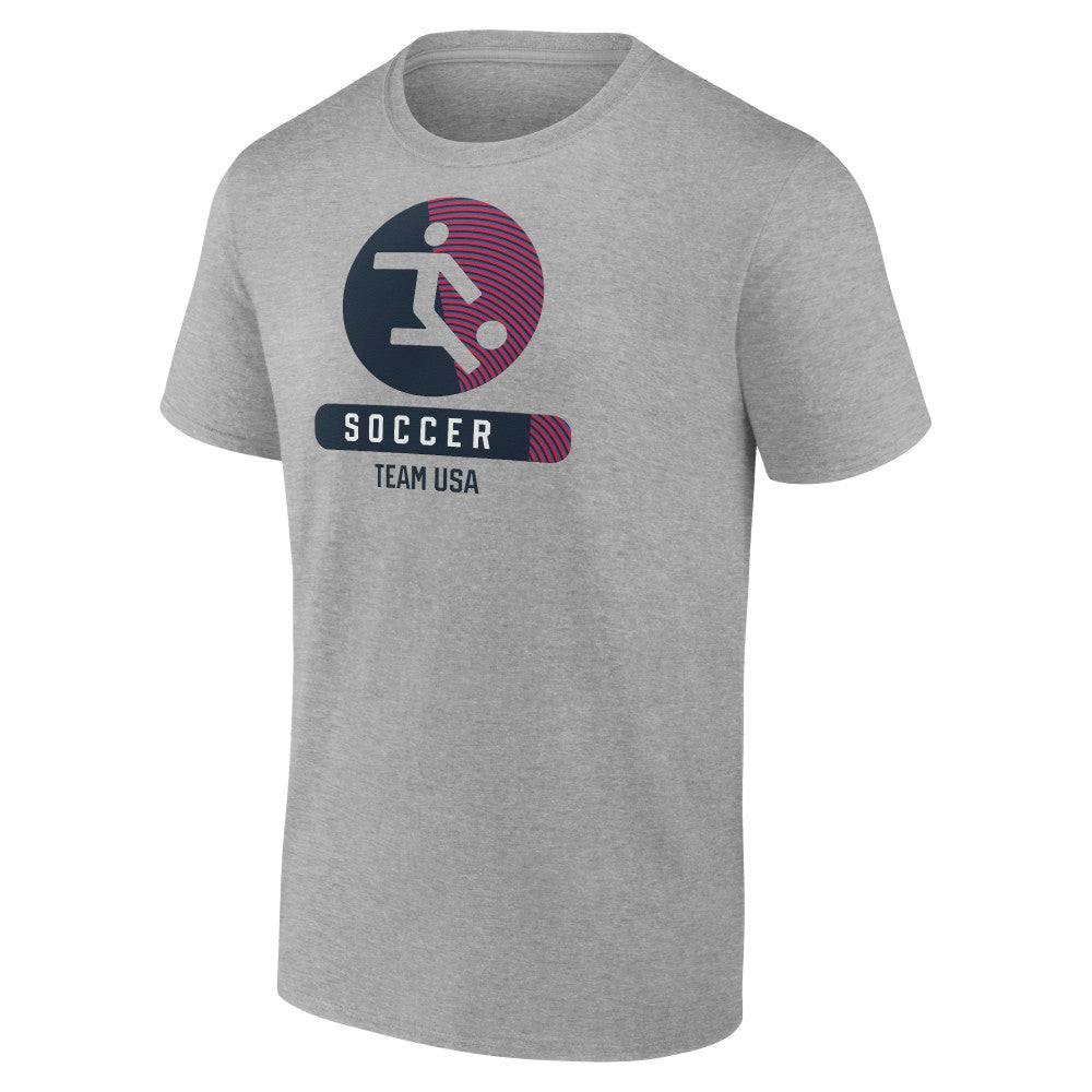 US Soccer Radiating Victory T-Shirt Heather Gray