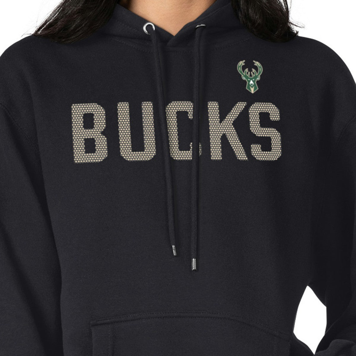 Milwaukee Bucks G-III 4Her by Carl Banks Women's Dot Print Pullover Hoodie Black