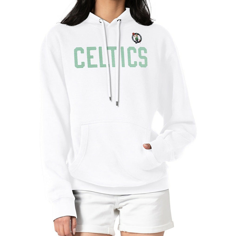 Boston Celtics G-III 4Her by Carl Banks Women's Dot Print Pullover Hoodie White
