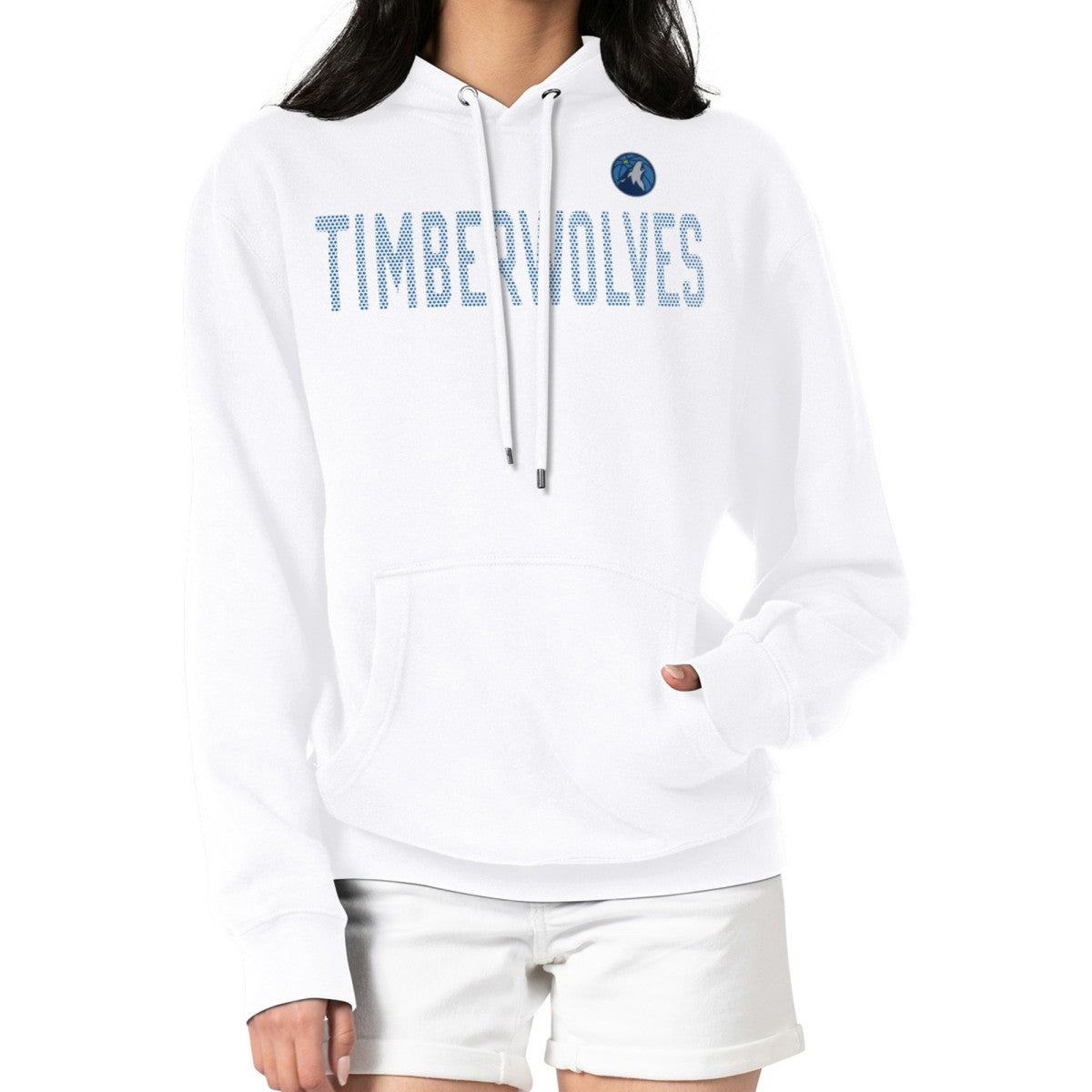Minnesota Timberwolves G-III 4Her by Carl Banks Women's Dot Print Pullover Hoodie White