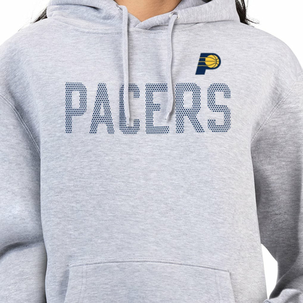 Indiana Pacers G-III 4Her by Carl Banks Women's Dot Print Pullover Hoodie Heather Gray