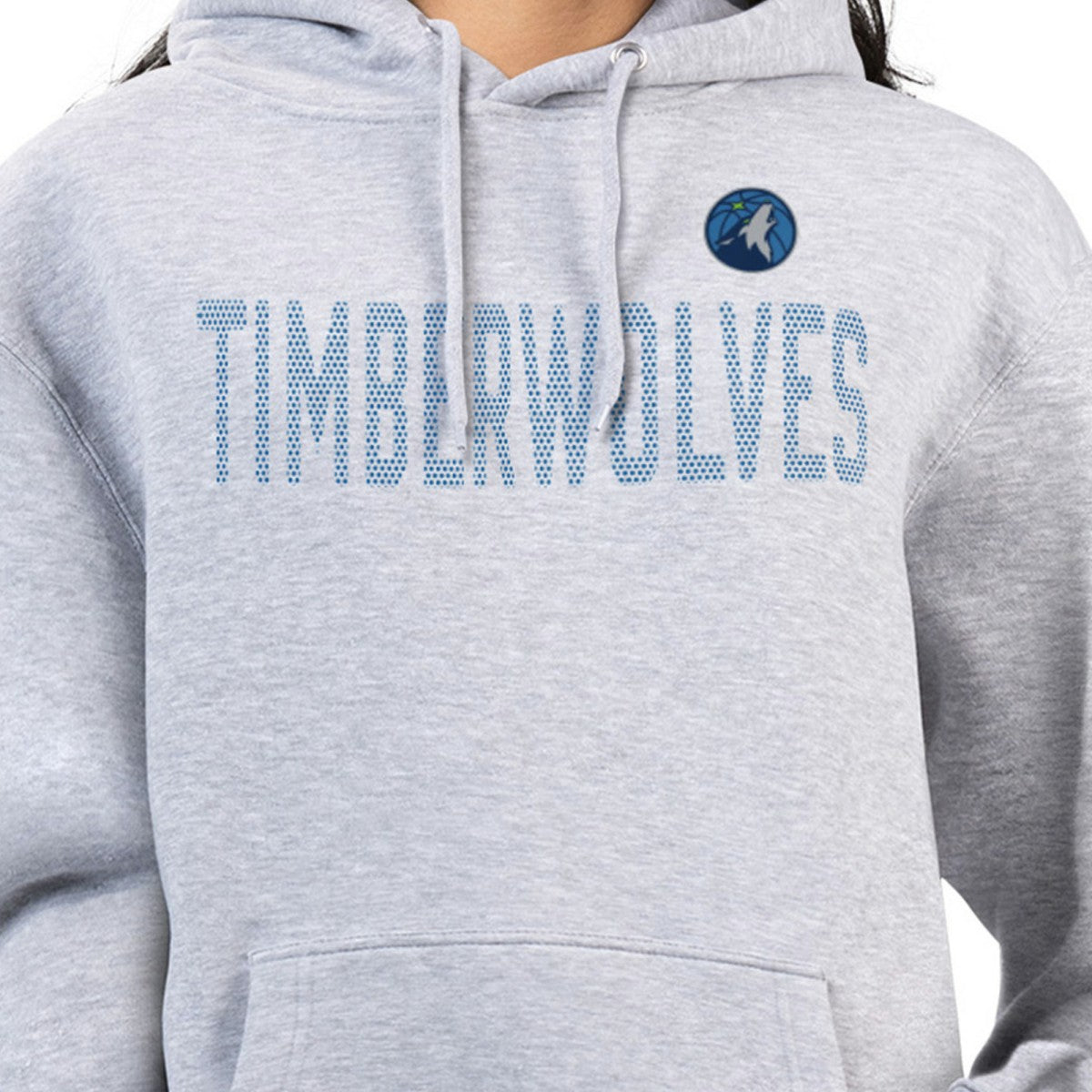 Minnesota Timberwolves G-III 4Her by Carl Banks Women's Dot Print Pullover Hoodie Heather Gray