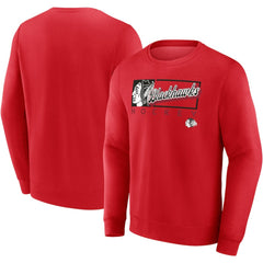 Chicago Blackhawks Fanatics Focus Fleece Pullover Sweatshirt - Red | Fanatics Lifestyle