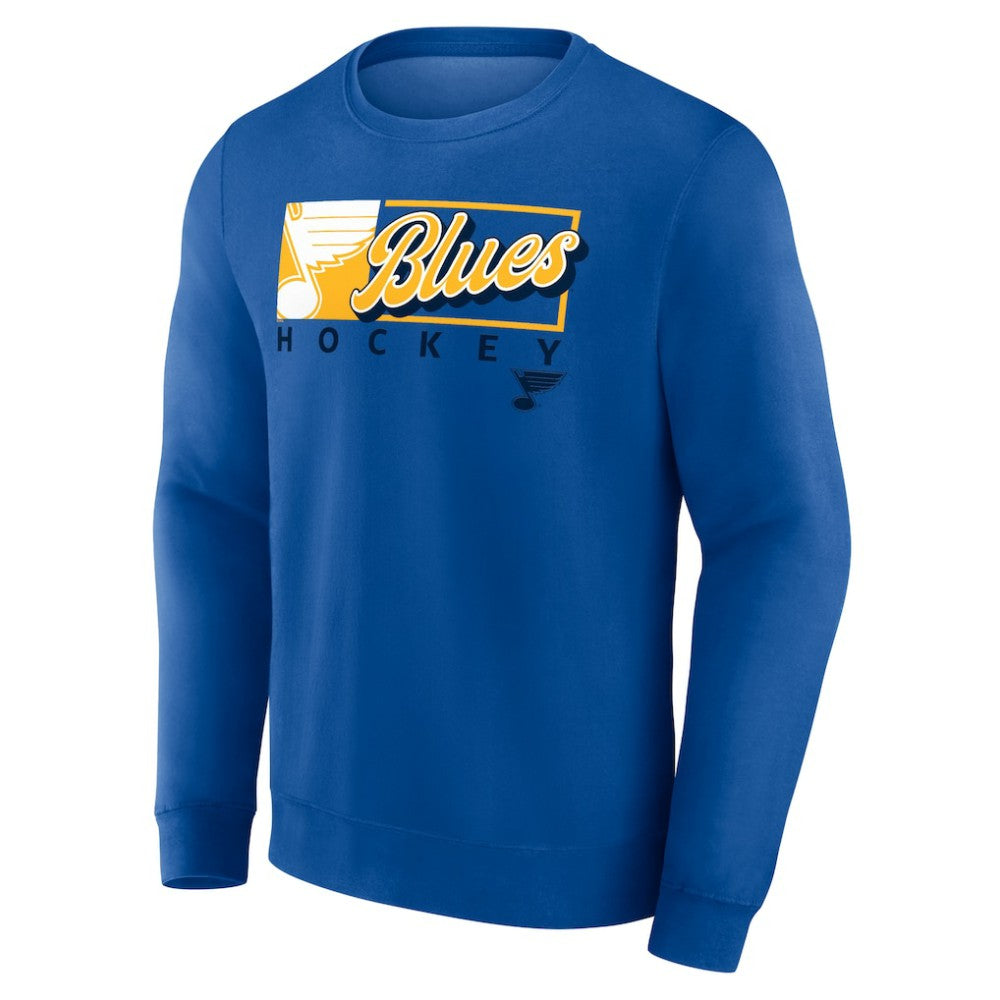 St. Louis Blues Fanatics Focus Fleece Pullover Sweatshirt - Blue | Fanatics Clearance