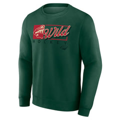 Minnesota Wild Fanatics Focus Fleece Pullover Sweatshirt - Green | Fanatics Clearance