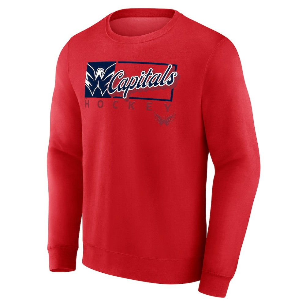 Washington Capitals Fanatics Focus Fleece Pullover Sweatshirt - Red | Fanatics Clearance