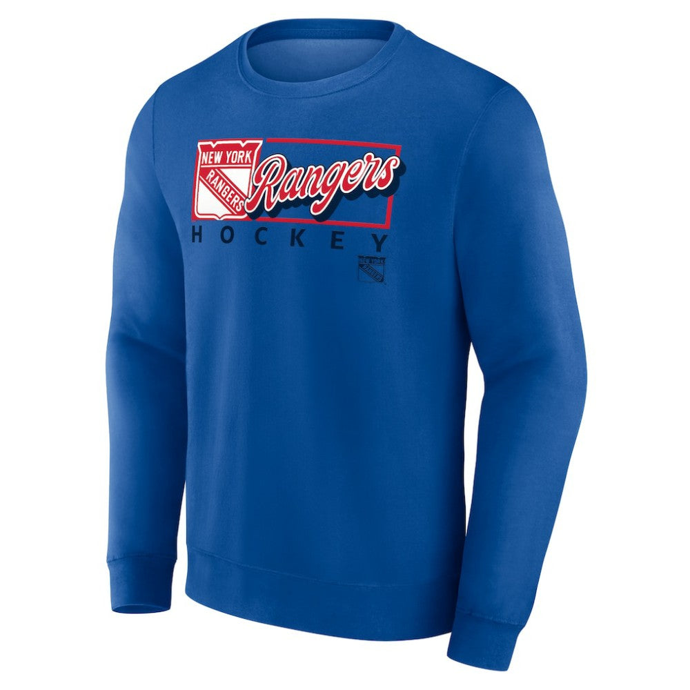 New York Rangers Fanatics Focus Fleece Pullover Sweatshirt - Royal | Fanatics discount