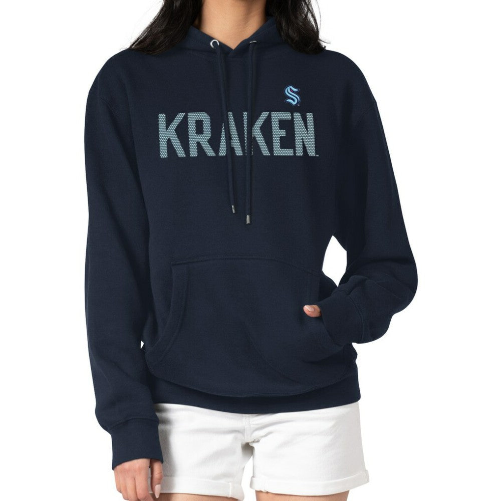 Seattle Kraken G-III 4Her by Carl Banks Women's Dot Print Pullover Hoodie - Navy | NHL on sale