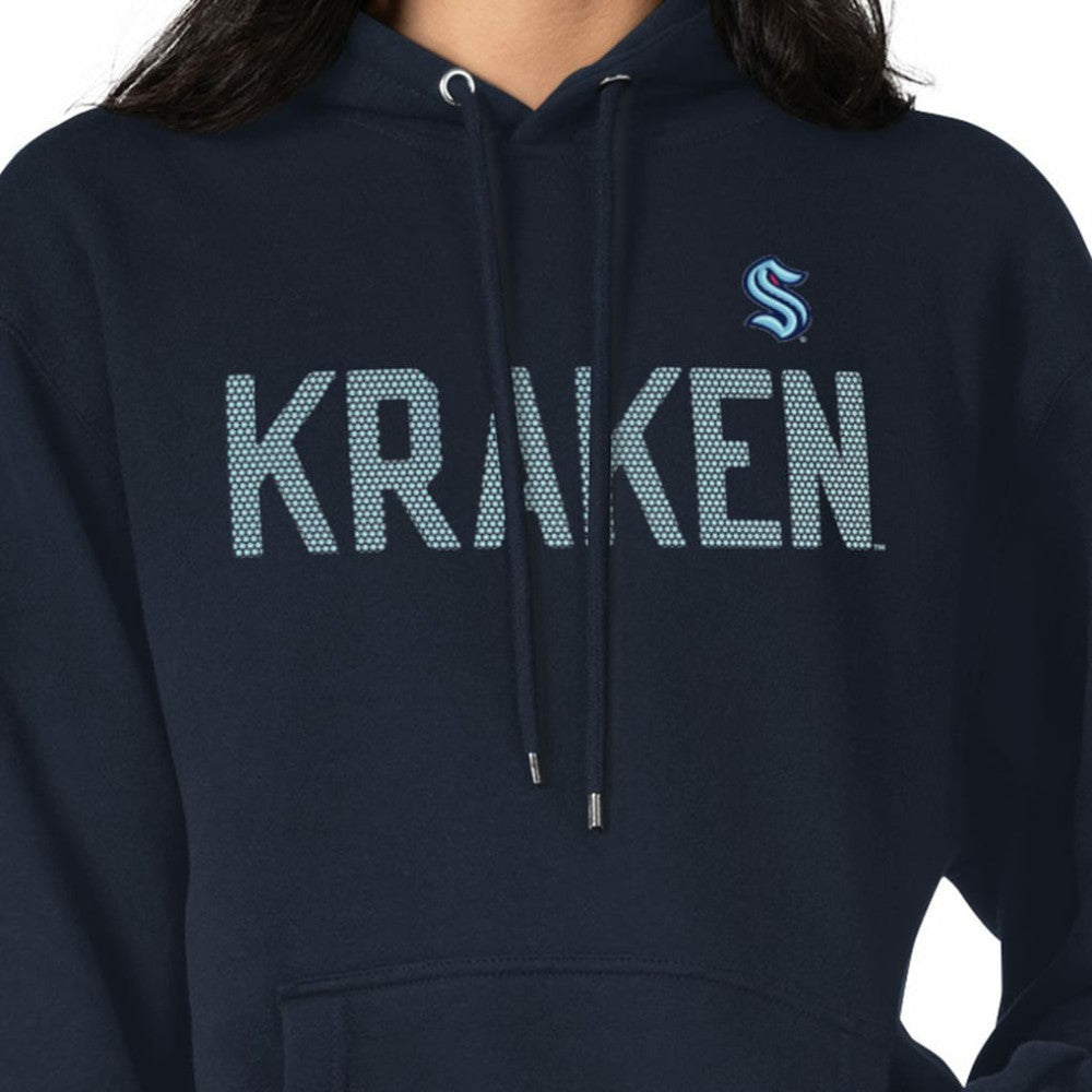 Seattle Kraken G-III 4Her by Carl Banks Women's Dot Print Pullover Hoodie - Navy | NHL on sale