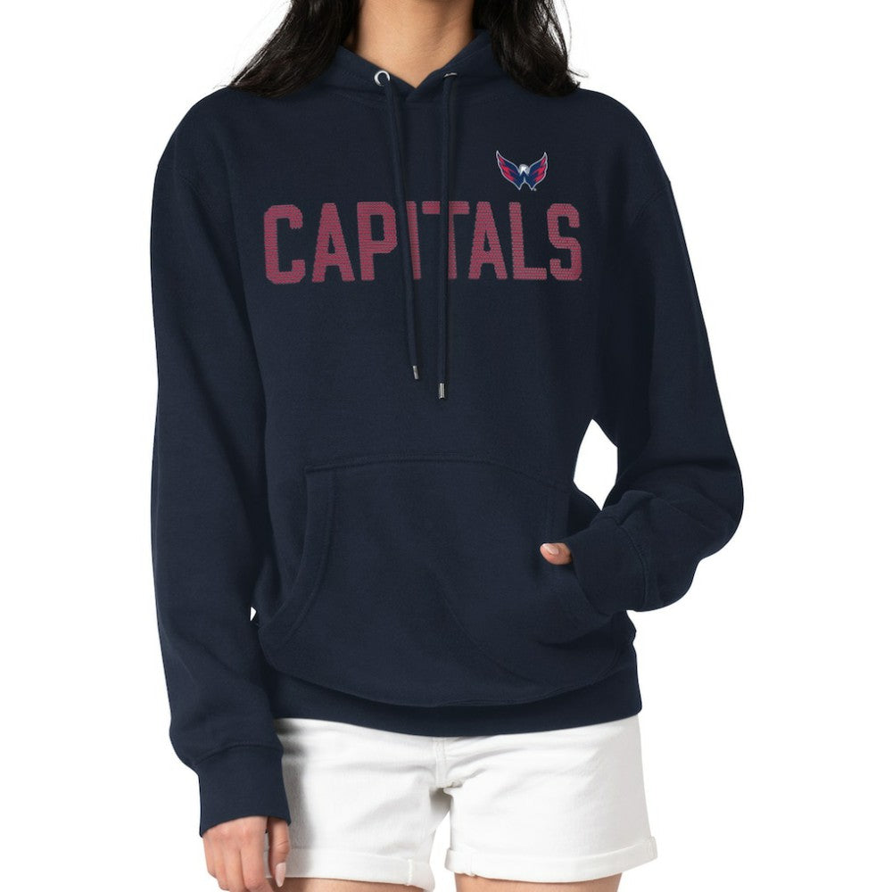 Washington Capitals G-III 4Her by Carl Banks Women's Dot Print Pullover Hoodie - Navy | NHL Clearance