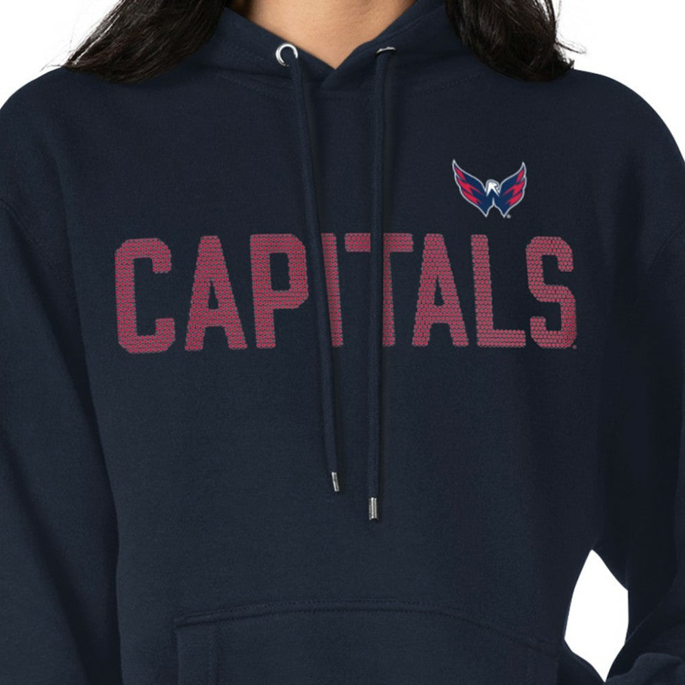 Washington Capitals G-III 4Her by Carl Banks Women's Dot Print Pullover Hoodie - Navy | NHL Clearance
