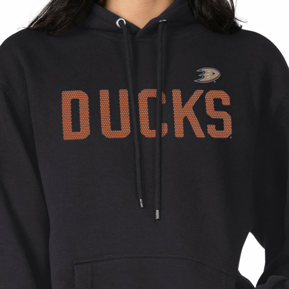 Anaheim Ducks G-III 4Her by Carl Banks Women's Dot Print Pullover Hoodie - Black | NHL Lifestyle