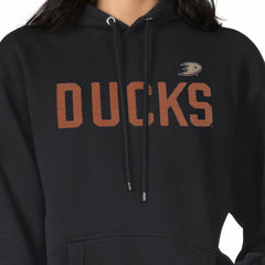 Anaheim Ducks G-III 4Her by Carl Banks Women's Dot Print Pullover Hoodie - Black | NHL Lifestyle