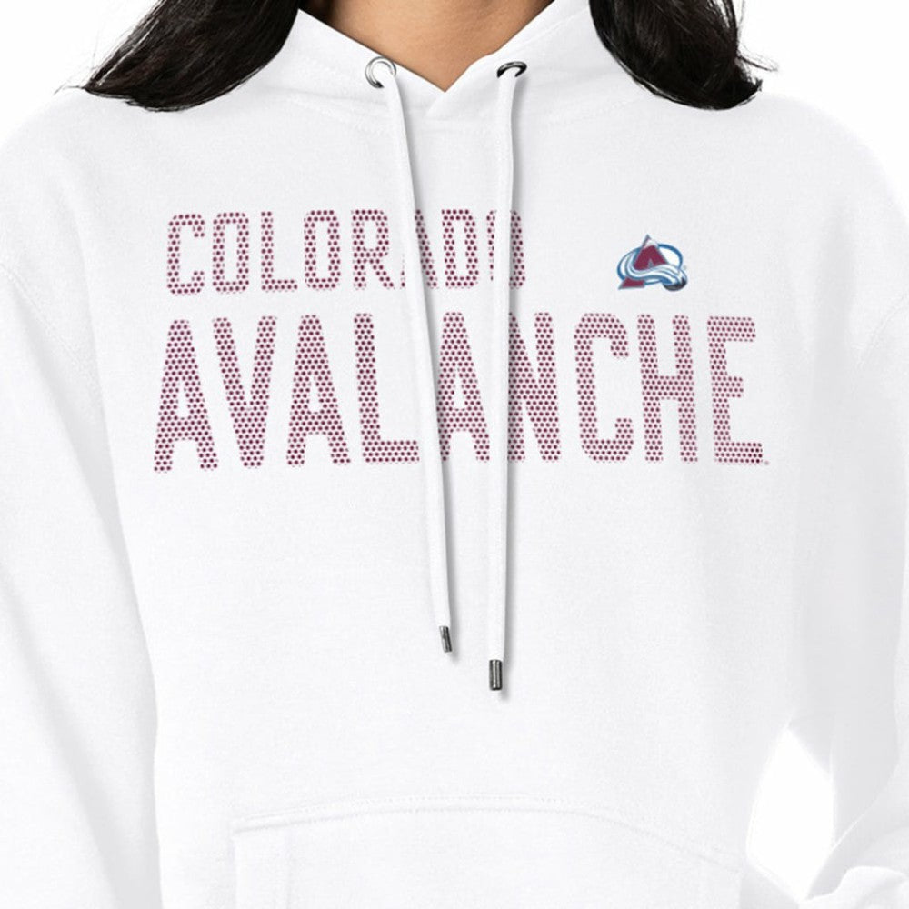 Colorado Avalanche G-III 4Her by Carl Banks Women's Dot Print Pullover Hoodie - White | NHL near me
