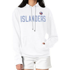 New York Islanders G-III 4Her by Carl Banks Women's Dot Print Pullover Hoodie - White | NHL Lifestyle