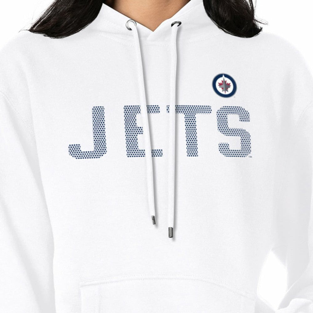 Winnipeg Jets G-III 4Her by Carl Banks Women's Dot Print Pullover Hoodie - White | NHL online