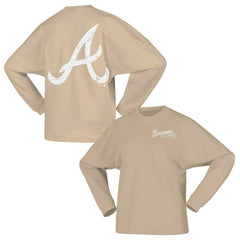 Atlanta Braves Fanatics Women's Branded Fleece Pullover Sweatshirt Discount