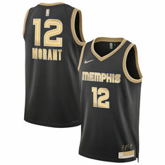 Nike Ja Morant Memphis Grizzlies Unisex Select Series Swingman Jersey - Black