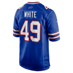 DaShaun White Buffalo Bills Team Game Jersey - Royal - Nike