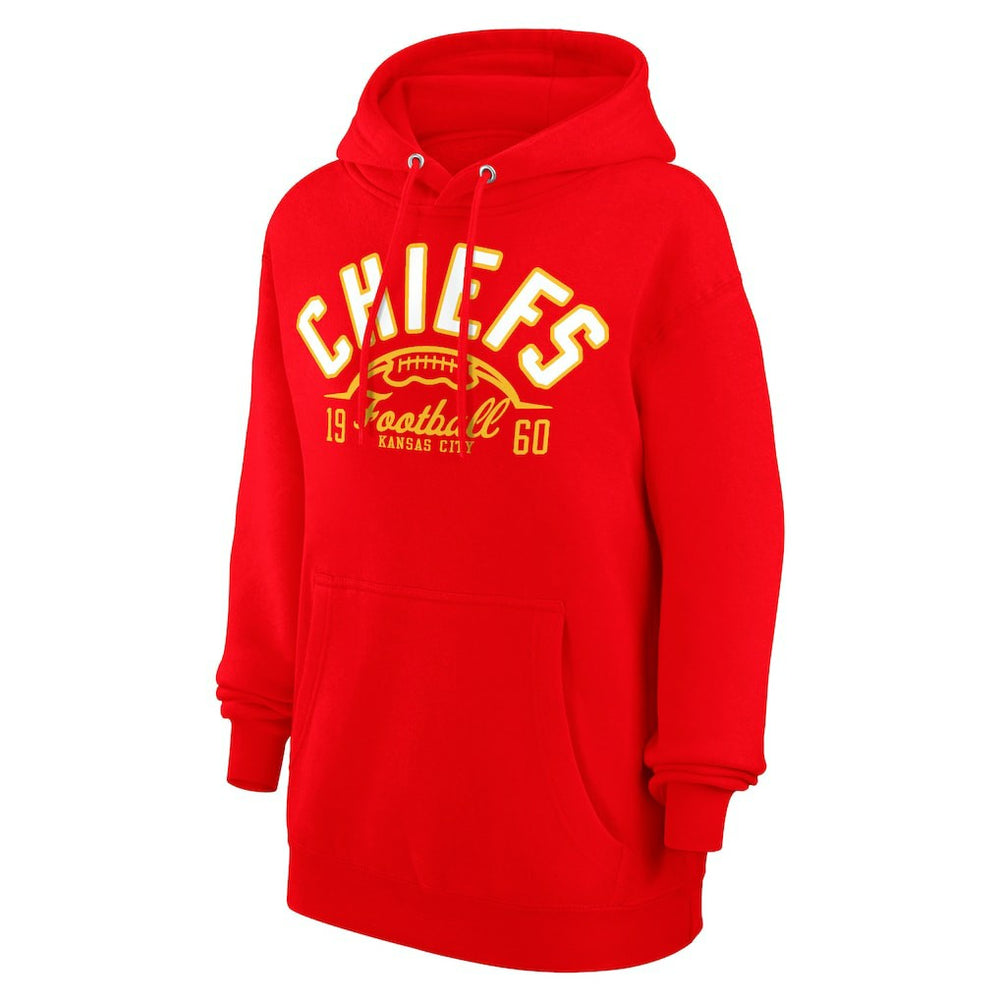 Kansas City Chiefs Starter Unisex Half Ball Team Fleece Pullover Hoodie - Red - NFL