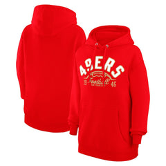 San Francisco 49ers Starter Unisex Half Ball Team Fleece Pullover Hoodie - Scarlet - NFL