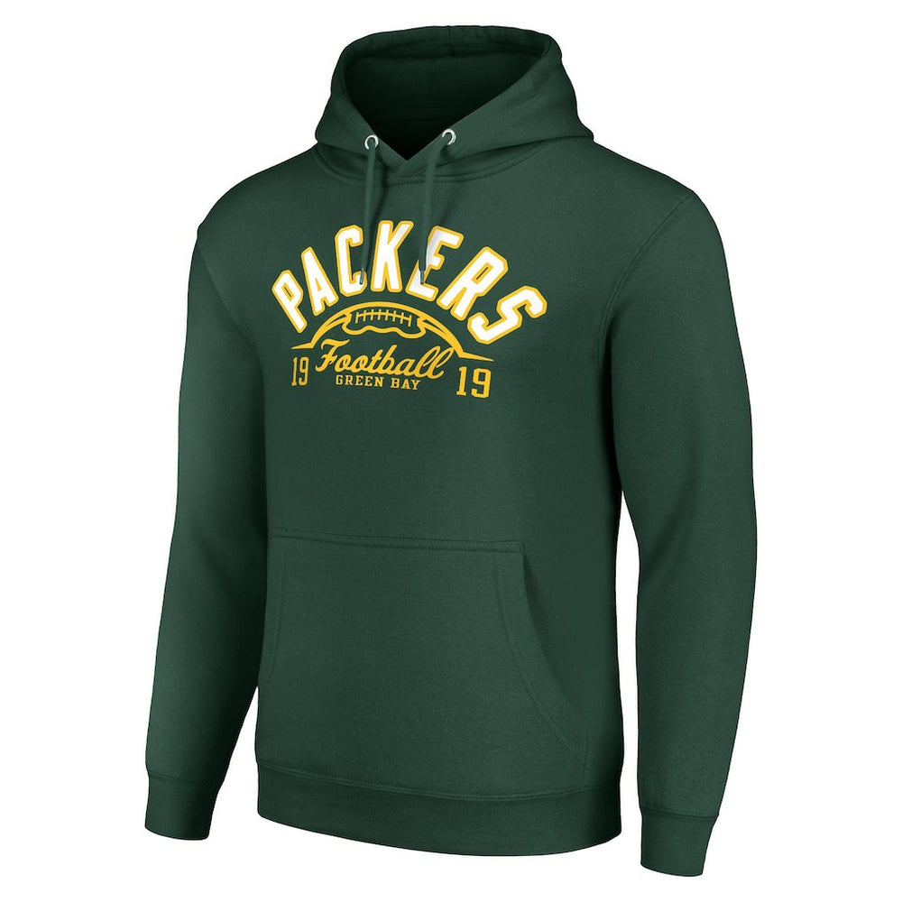 Green Bay Packers Starter Unisex Half Ball Team Fleece Pullover Hoodie - Green - NFL