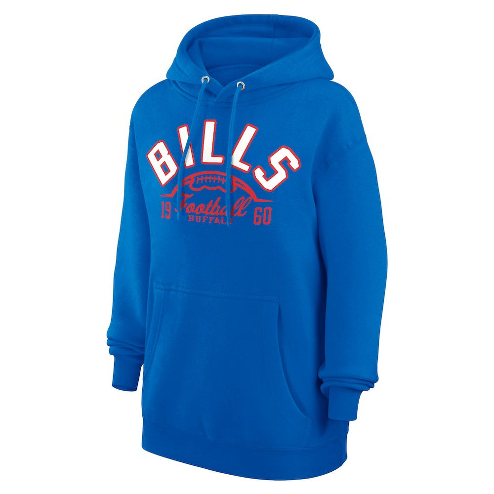Buffalo Bills Starter Unisex Half Ball Team Fleece Pullover Hoodie - Royal - NFL
