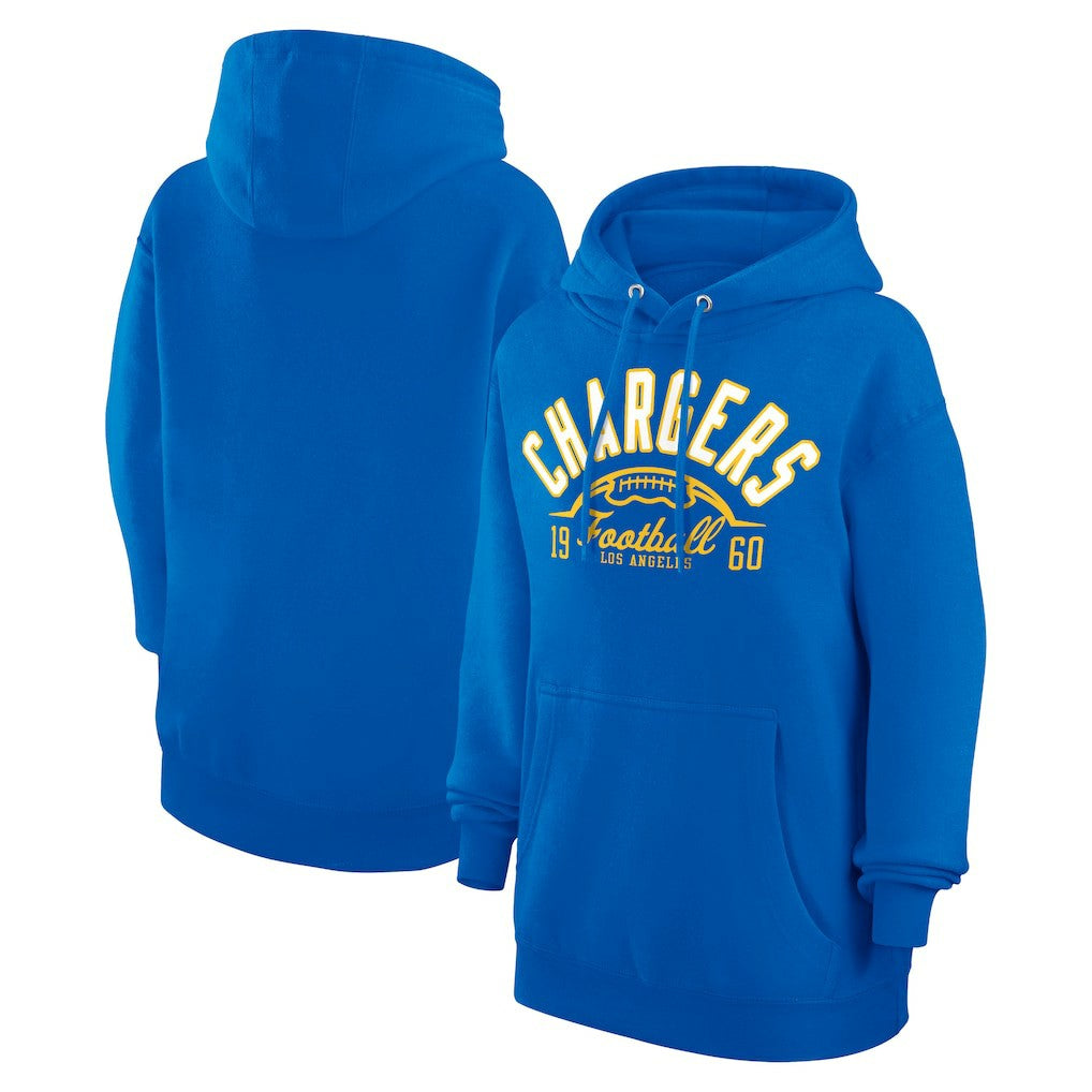 Los Angeles Chargers Starter Unisex Half Ball Team Fleece Pullover Hoodie - Royal - NFL