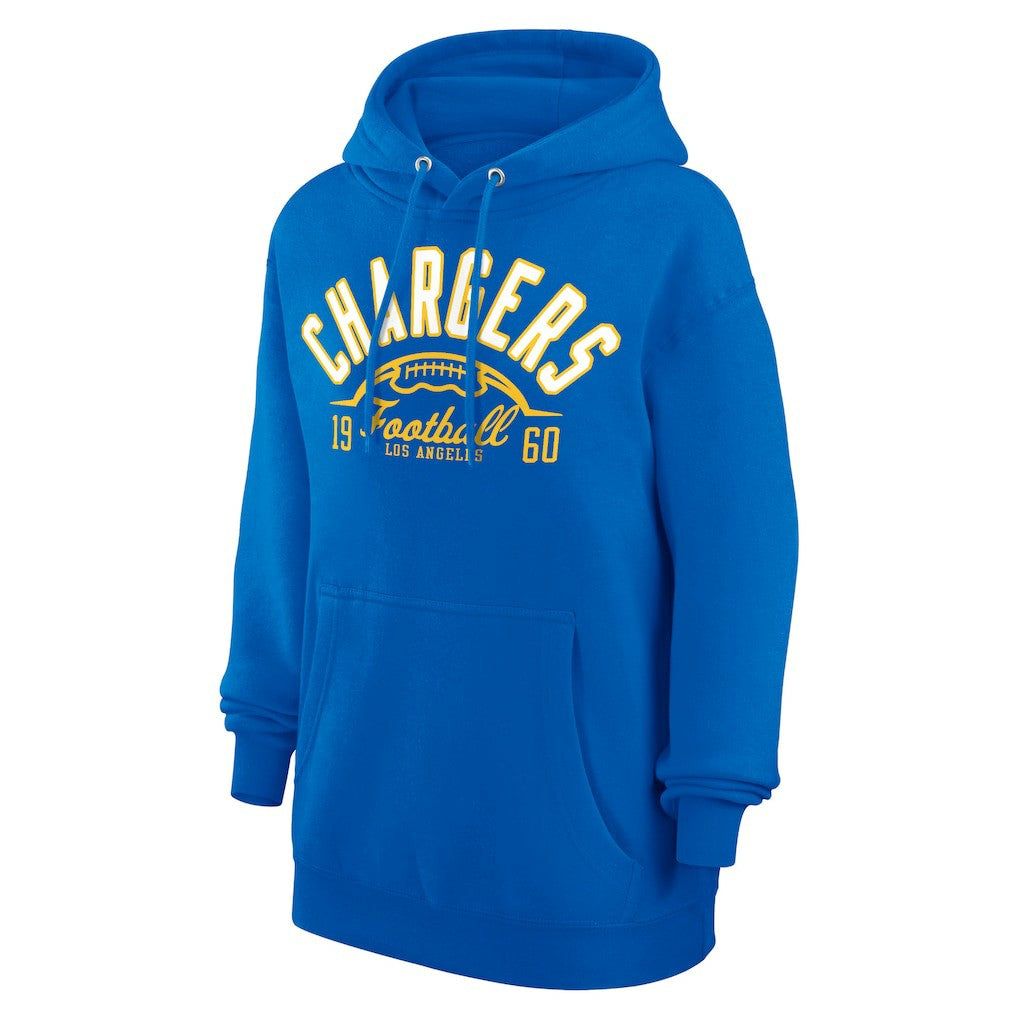 Los Angeles Chargers Starter Unisex Half Ball Team Fleece Pullover Hoodie - Royal - NFL