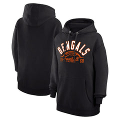 Cincinnati Bengals Starter Unisex Half Ball Team Fleece Pullover Hoodie - Black - NFL