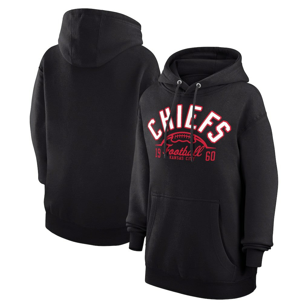 Kansas City Chiefs Starter Unisex Half Ball Team Fleece Pullover Hoodie - Black - NFL