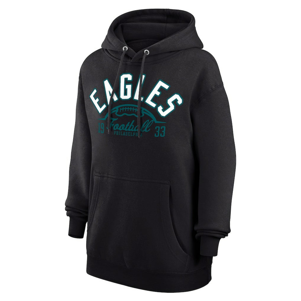 Philadelphia Eagles Starter Unisex Half Ball Team Fleece Pullover Hoodie - Black - NFL