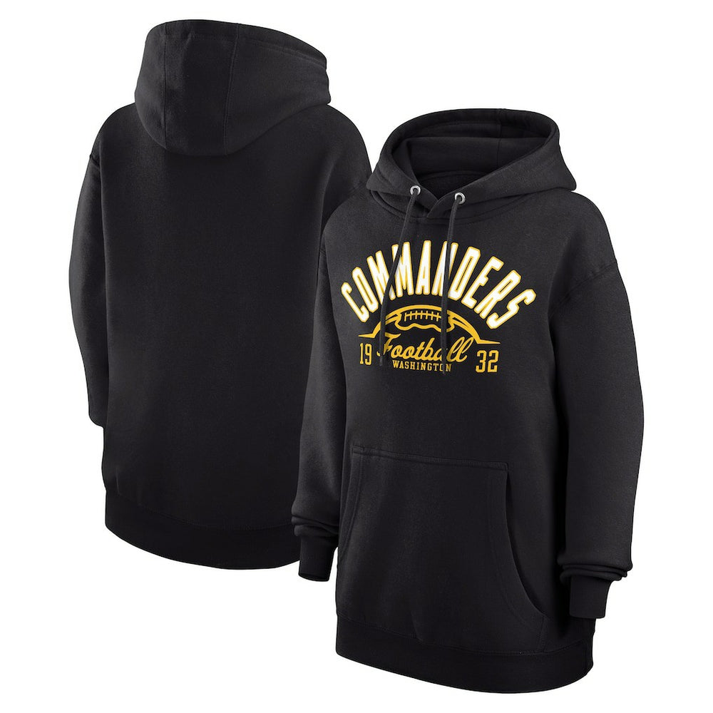 Washington Commanders Starter Unisex Half Ball Team Fleece Pullover Hoodie - Black - NFL