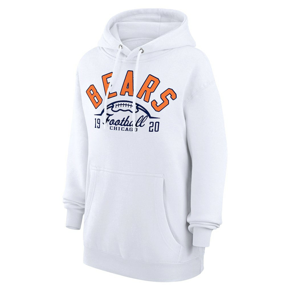 Chicago Bears Starter Unisex Half Ball Team Fleece Pullover Hoodie - White - NFL