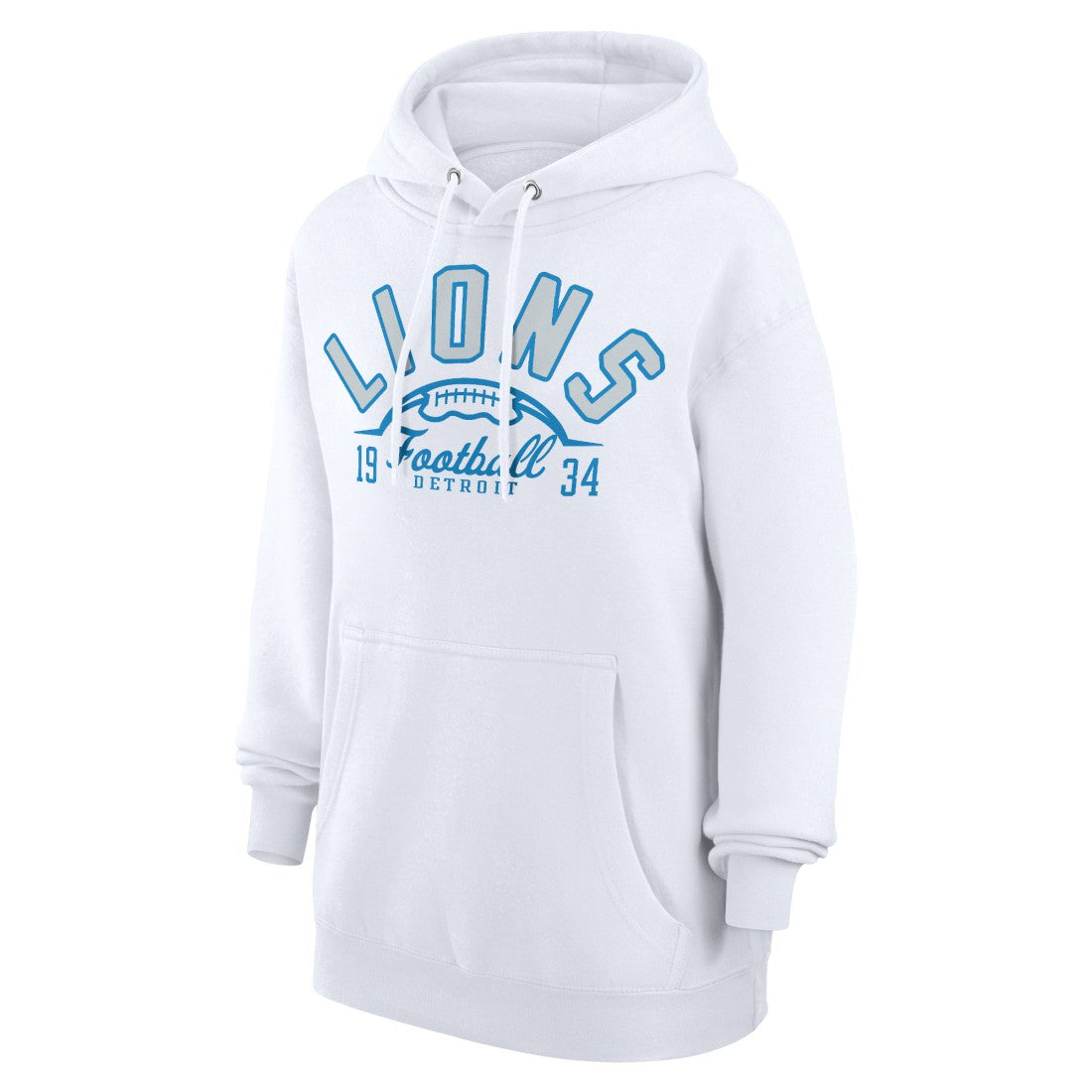 Detroit Lions Starter Unisex Half Ball Team Fleece Pullover Hoodie - White - NFL
